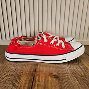 Converse Chuck Taylor All Star Shoreline Womens Size 10 Red Canvas Shoes 537083F